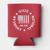 Circular Briefmarke American Staat National Est 17 Dosenkühler (Vorderseite)