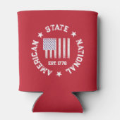 Circular Briefmarke American Staat National Est 17 Dosenkühler (Rückseite)