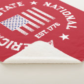 Circular Briefmarke American Staat National Est 17 Sherpadecke (3/4)