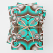 Circular Celestial Concentric Circles Pattern Geschenkpapier Set (Beispiel)