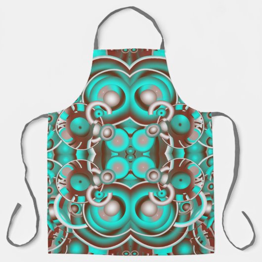 Circular Celestial Concentric Circles Pattern Schürze (Vorderseite)