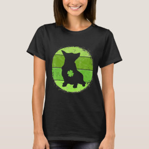 Circular Corgi Irish Kleeblatt Dog St Patricks Day T-Shirt