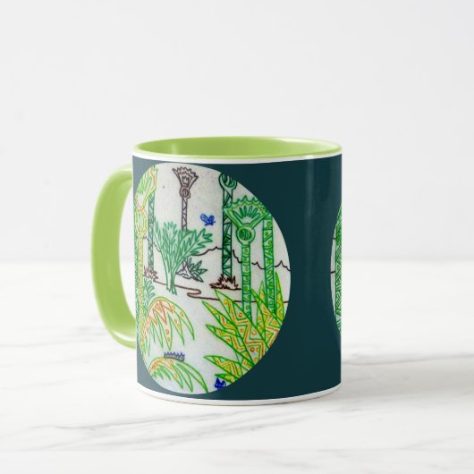 CIrcular Design Palm Forest Tasse (Vorderseite Links)