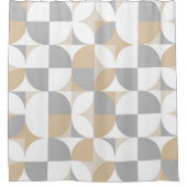 Circular Flow – Bauhaus Style Duschvorhang (Vorderseite)