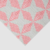 Circular Illusion - Rote, graue und weiße Streifen Seidenpapier (Ausschnitt)