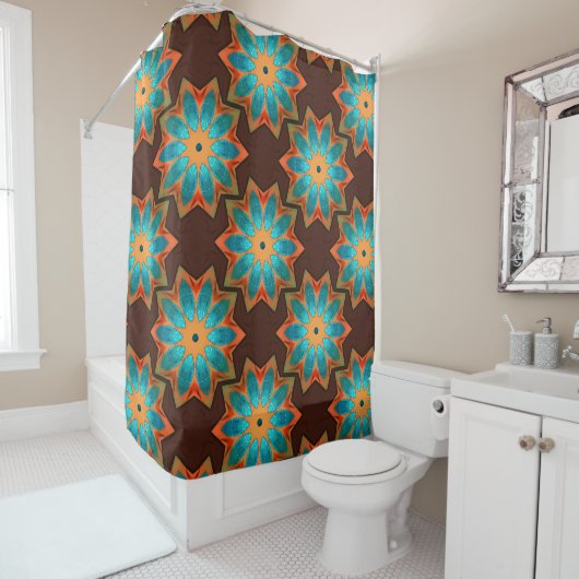 Circular Kaleidoskop in einer Mischung aus Woody u Duschvorhang (Beispiel)