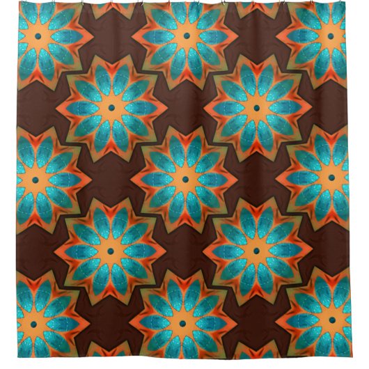 Circular Kaleidoskop in einer Mischung aus Woody u Duschvorhang (Vorderseite)