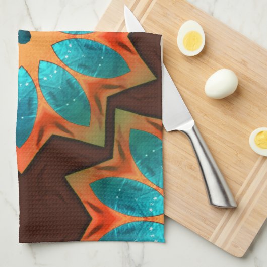 Circular Kaleidoskop in einer Mischung aus Woody u Geschirrtuch (Viertel Falte)