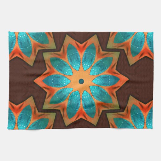 Circular Kaleidoskop in einer Mischung aus Woody u Geschirrtuch (Horizontal)