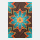 Circular Kaleidoskop in einer Mischung aus Woody u Geschirrtuch (Vertikal)