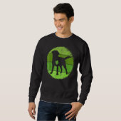 Circular Labrador Irish Kleeblatt Dog St Patrick's Sweatshirt (Vorne ganz)