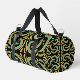 Circular, Linear And Tapered Shapes Abstract Art Duffle Bag