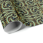 Circular, Linear And Tapered Shapes Abstract Art Geschenkpapier (Rolleneckpunkt)