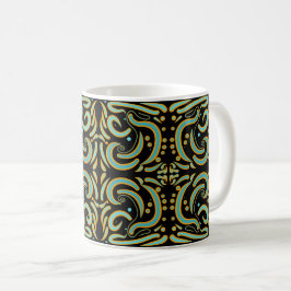 Circular, Linear And Tapered Shapes Abstract Art Kaffeetasse