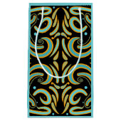 Circular, Linear And Tapered Shapes Abstract Art Kleine Geschenktüte (Vorderseite)