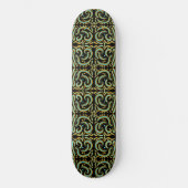 Circular, Linear And Tapered Shapes Abstract Art Skateboard (Vorderseite)
