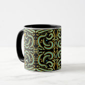 Circular, Linear And Tapered Shapes Abstract Art Tasse (Vorderseite Links)