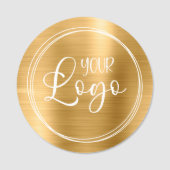 Circular Metallic Gold-Logo Namensschild (Vorderseite)