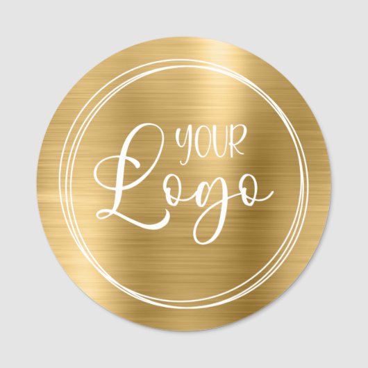 Circular Metallic Gold-Logo Namensschild (Vorderseite)