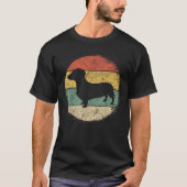 Circular Retro Dachshund Owner Gift Doxie Parents T-Shirt (Vorderseite)