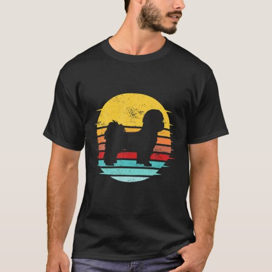 Circular Retro Shih Tzu Eigentümer Geschenkeltern  T-Shirt (Vorderseite)