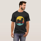 Circular Retro Shih Tzu Eigentümer Geschenkeltern  T-Shirt (Vorne ganz)