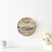 Circular Round Clock Runde Wanduhr (Zuhause)