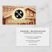 Circular Saw | Hammer Wrench | Construction Build Visitenkarte (Vorne/Hinten)