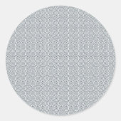 Circular sticker with a detailed geometric pattern (Vorderseite)
