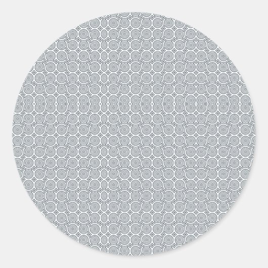 Circular sticker with a detailed geometric pattern (Vorderseite)