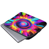 Circular Symphony of Colors Laptopschutzhülle (Vorne Knopf)