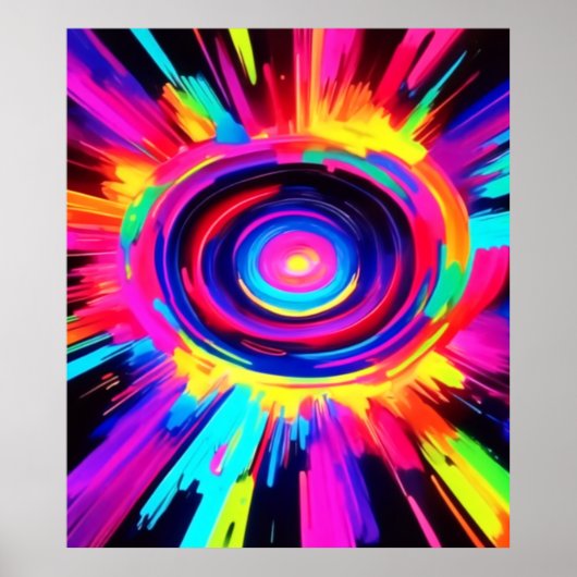 Circular Symphony of Colors Poster (Vorne)