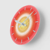 Circular Tomato Colors Runde Wanduhr (Winkel)