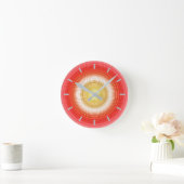 Circular Tomato Colors Runde Wanduhr (Zuhause)