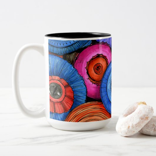 Circular Zweifarbige Tasse (Mit Donut)