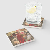 Círculo victoriano steinuntersetzer (Seitenansicht)