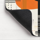 círculos abstractos boho anaranjados mousepad (Ecke)