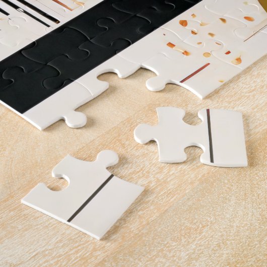 círculos abstractos boho anaranjados puzzle (Seite)