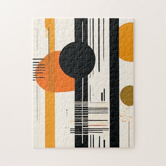 círculos abstractos boho anaranjados puzzle (Vertikal)