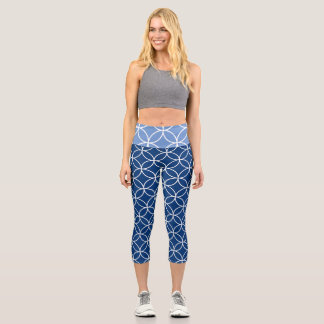 Círculos entrelazados capri leggings