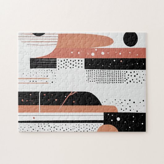 círculos y formas abstractas boho puzzle (Horizontal)