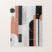 círculos y formas abstractas boho puzzle (Vertikal)