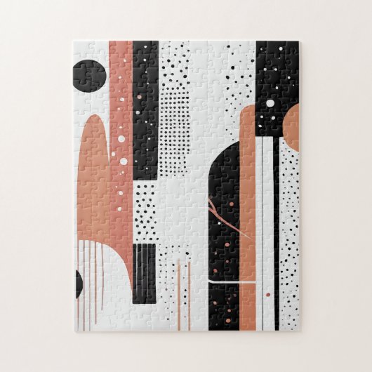 círculos y formas abstractas boho puzzle (Vertikal)