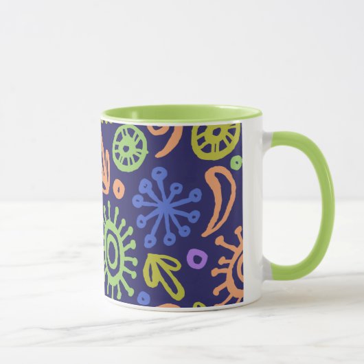 Circumago flüchtiges abstraktes Muster Tasse (Rechts)