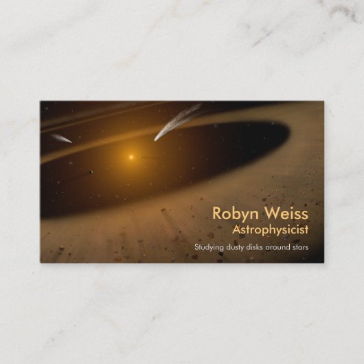 Circumstellare Disk Business Card Visitenkarte (Vorderseite)