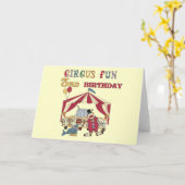 Circus 3. Geburtstagsgeschenke Karte (Gelbe Blume)