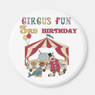 Circus 3. Geburtstagsgeschenke Magnet