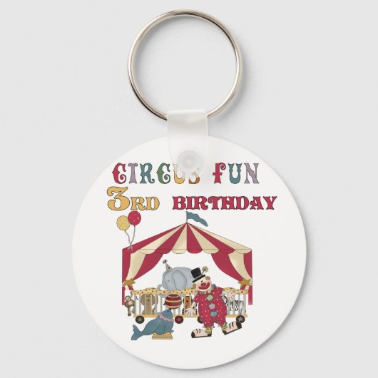 Circus 3. Geburtstagsgeschenke Schlüsselanhänger (Vorderseite)