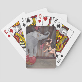 Circus Acrobat Elephant Playing Cards Wasserfarbe Spielkarten