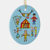 Circus Acts Keramik Ornament (Rechts)